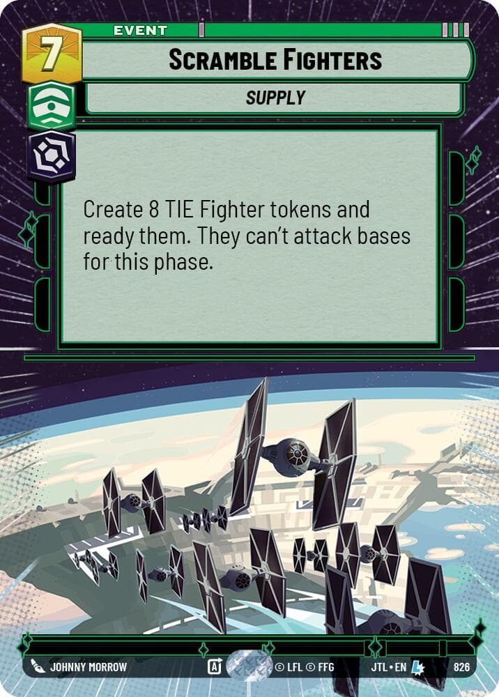 Scramble Fighters (Hyperspace Foil) — Jump to Lightspeed card