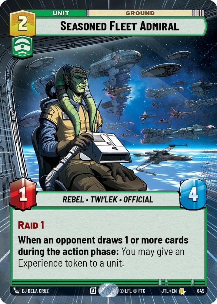 Seasoned Fleet Admiral (Hyperspace Foil) — Jump to Lightspeed card