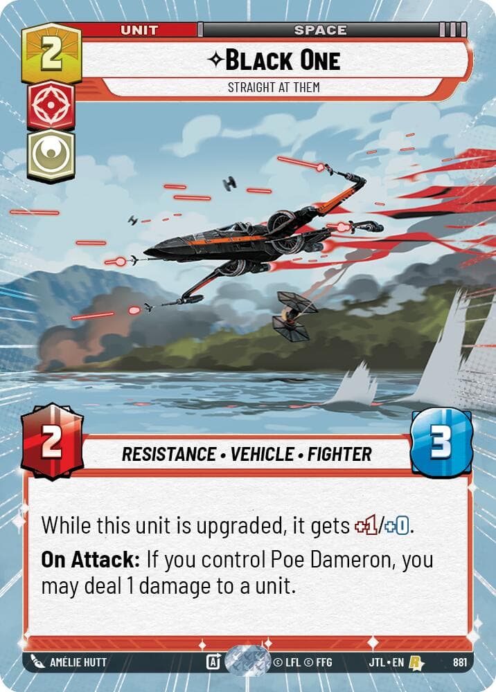 Black One - Straight At Them (Hyperspace Foil) — Jump to Lightspeed card
