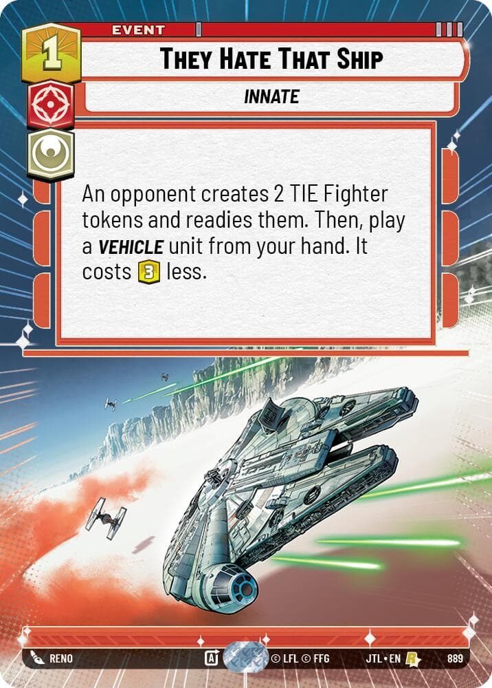 They Hate That Ship (Hyperspace Foil) — Jump to Lightspeed card