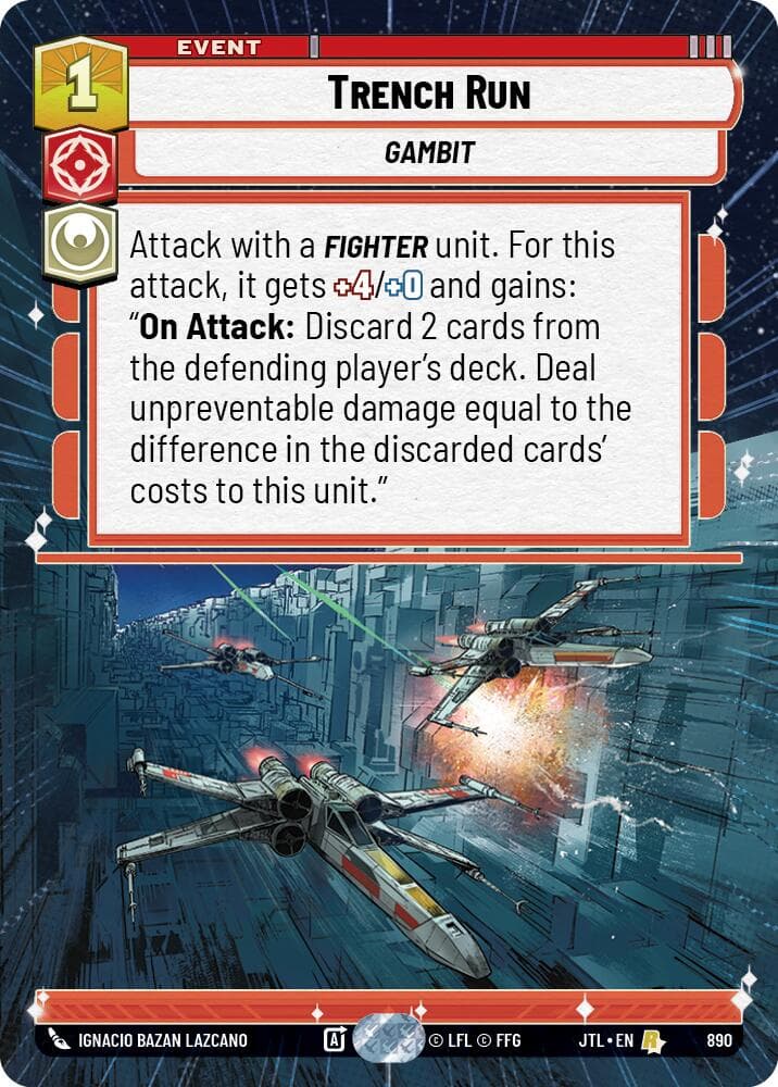 Trench Run (Hyperspace Foil) — Jump to Lightspeed card