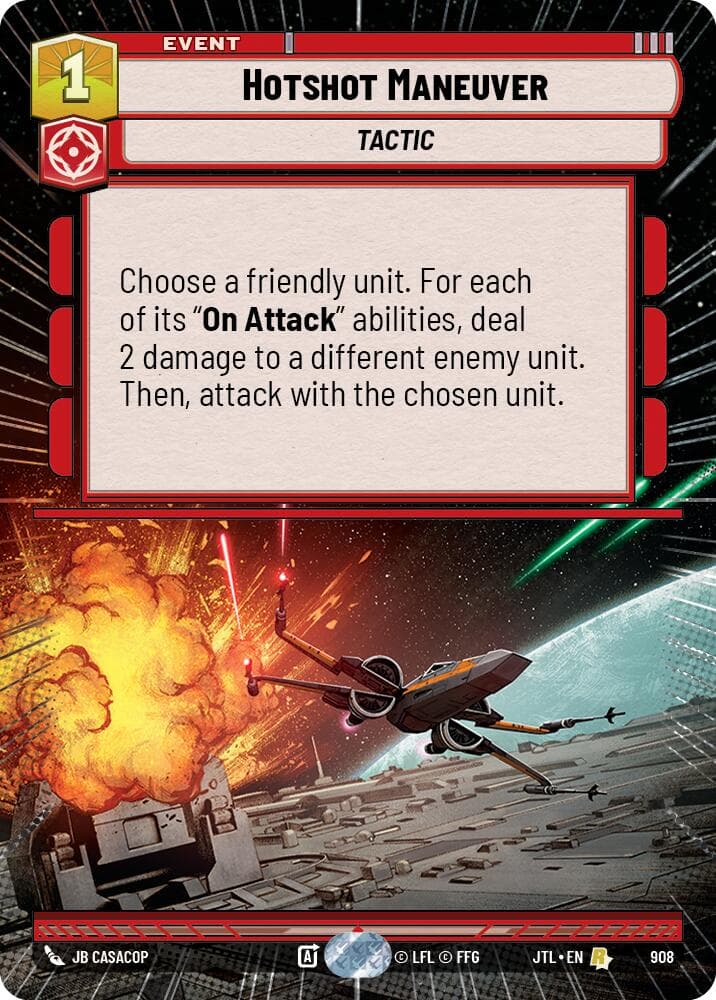 Hotshot Maneuver (Hyperspace Foil) — Jump to Lightspeed card