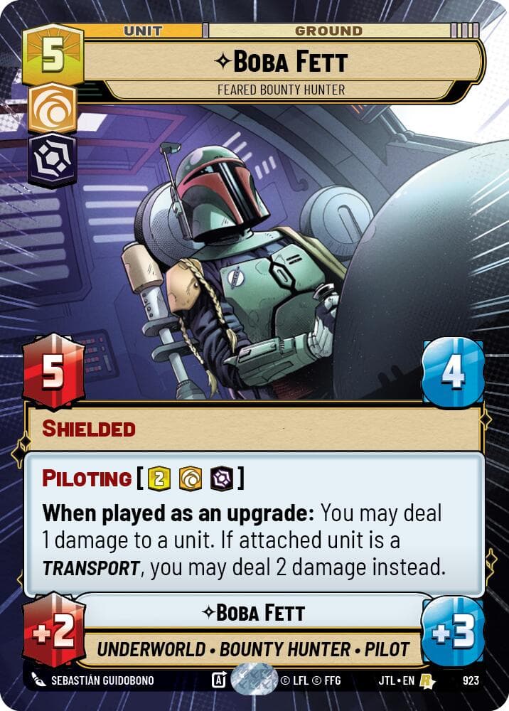Boba Fett - Feared Bounty Hunter (Hyperspace Foil) — Jump to Lightspeed card