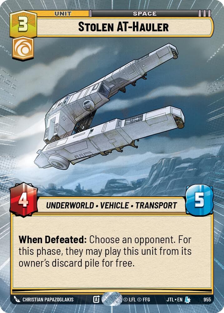 Stolen AT-Hauler (Hyperspace Foil) — Jump to Lightspeed card