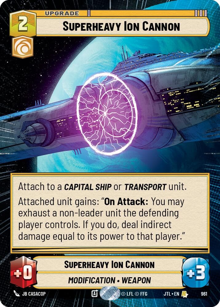 Superheavy Ion Cannon (Hyperspace Foil) — Jump to Lightspeed card