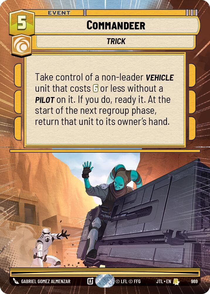 Commandeer (Hyperspace Foil) — Jump to Lightspeed card