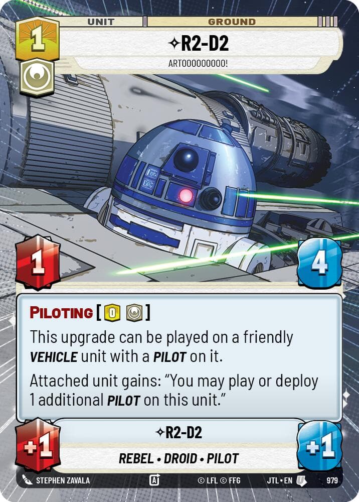R2-D2 - Artooooooooo! (Hyperspace Foil) — Jump to Lightspeed card