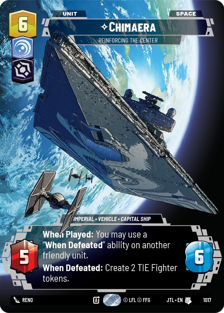 Chimaera - Reinforcing the Center (Prestige) — Jump to Lightspeed card