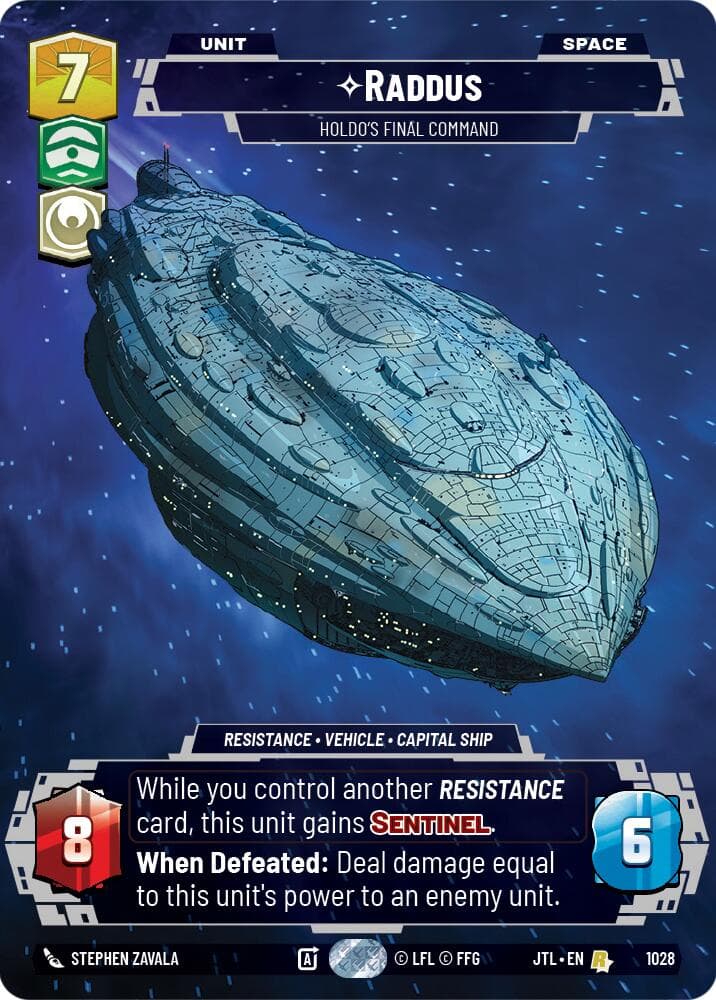 Raddus - Holdo's Final Command (Prestige) — Jump to Lightspeed card