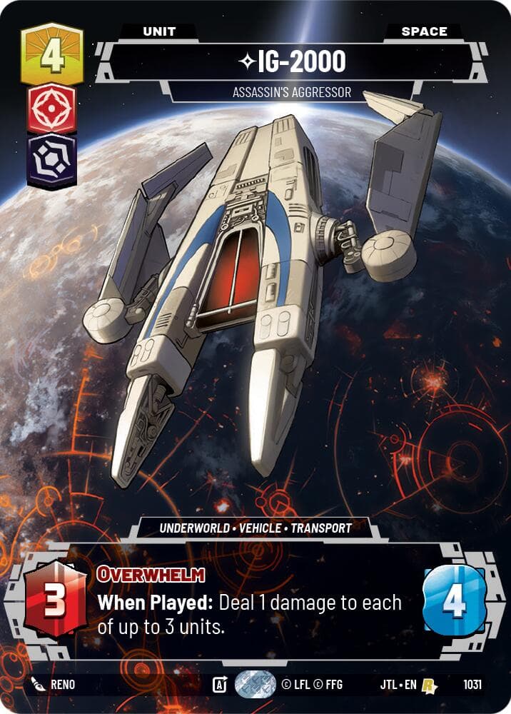 IG-2000 - Assassin's Aggressor (Prestige) — Jump to Lightspeed card