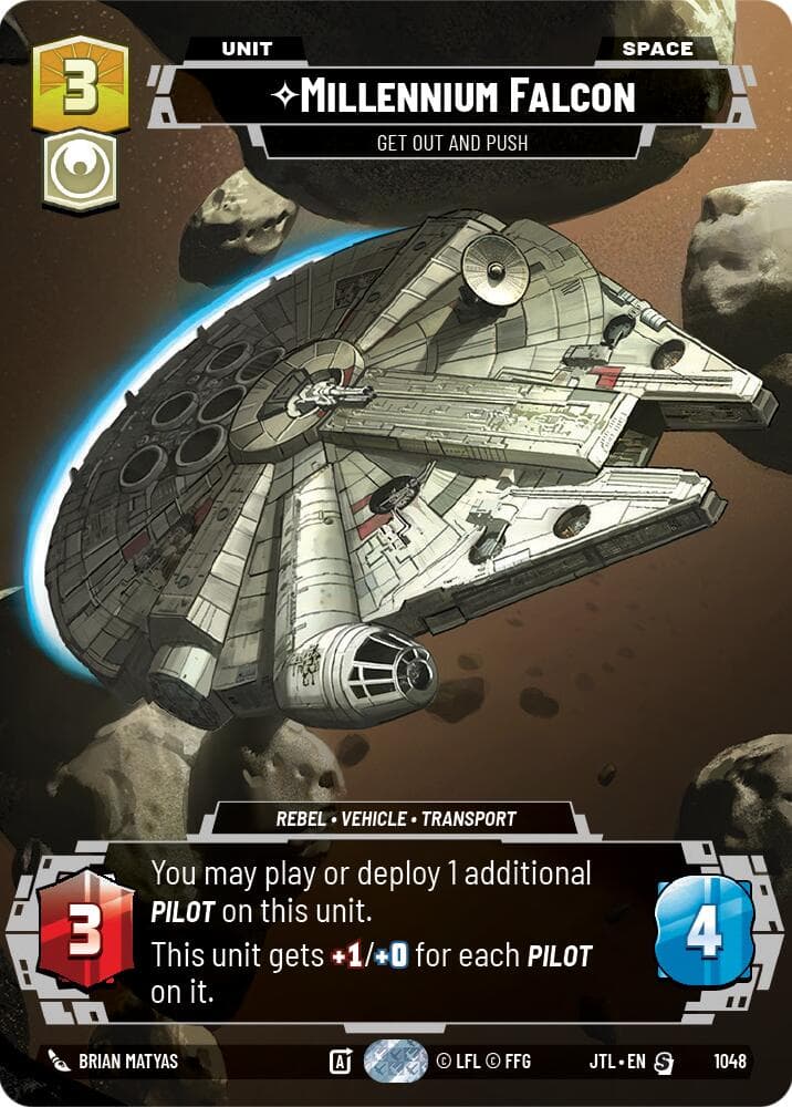 Millennium Falcon - Get Out And Push (Prestige) — Jump to Lightspeed card