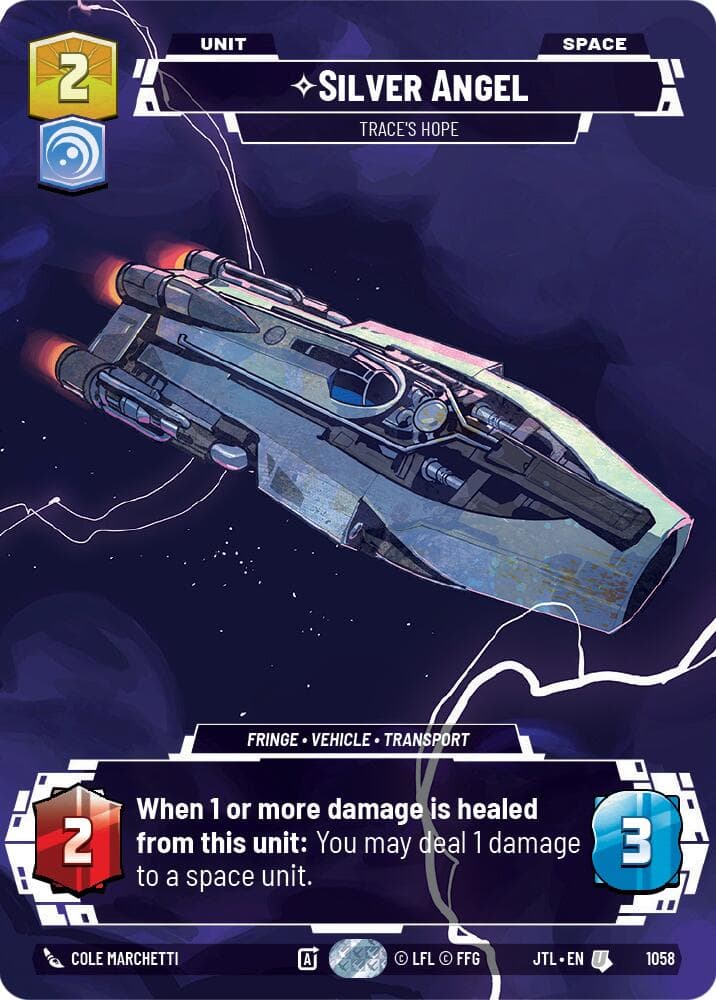 Silver Angel - Trace's Hope (Prestige Foil) — Jump to Lightspeed card