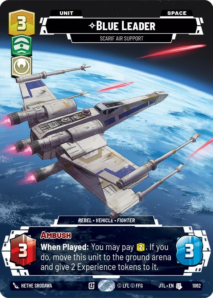 Blue Leader - Scarif Air Support (Prestige Foil) — Jump to Lightspeed card