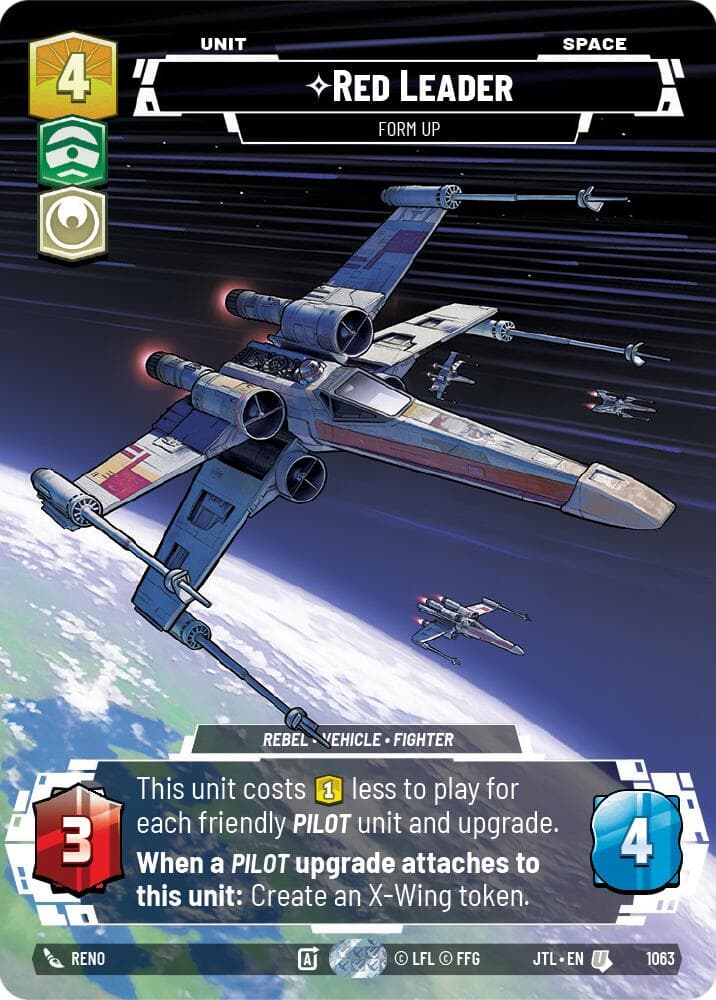 Red Leader - Form Up (Prestige Foil) — Jump to Lightspeed card