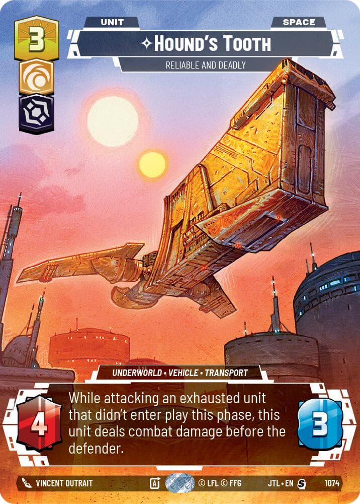 Hound's Tooth - Reliable and Deadly (Prestige Foil) — Jump to Lightspeed card