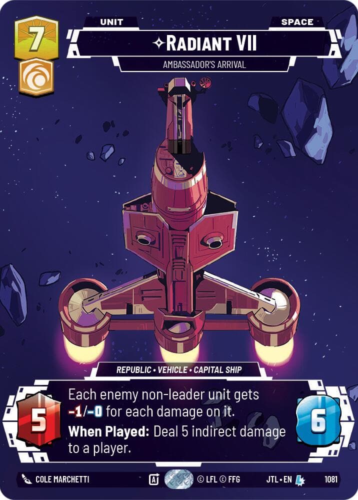Radiant VII - Ambassadors' Arrival (Prestige Foil) — Jump to Lightspeed card
