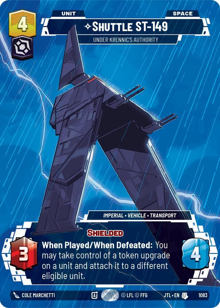 Shuttle ST-149 - Under Krennic's Authority (Prestige Foil) — Jump to Lightspeed card