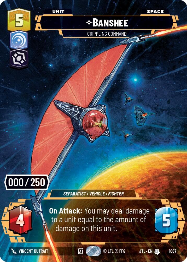 Banshee - Crippling Command (Serialized) — Jump to Lightspeed card