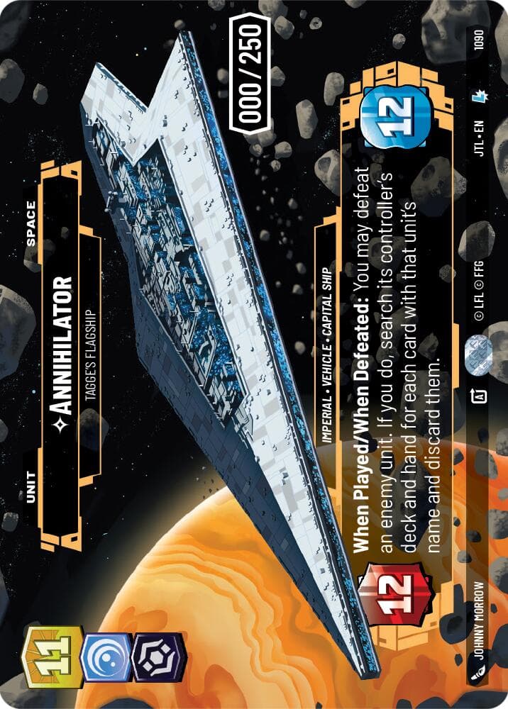 Annihilator - Tagge's Flagship (Serialized) — Jump to Lightspeed card