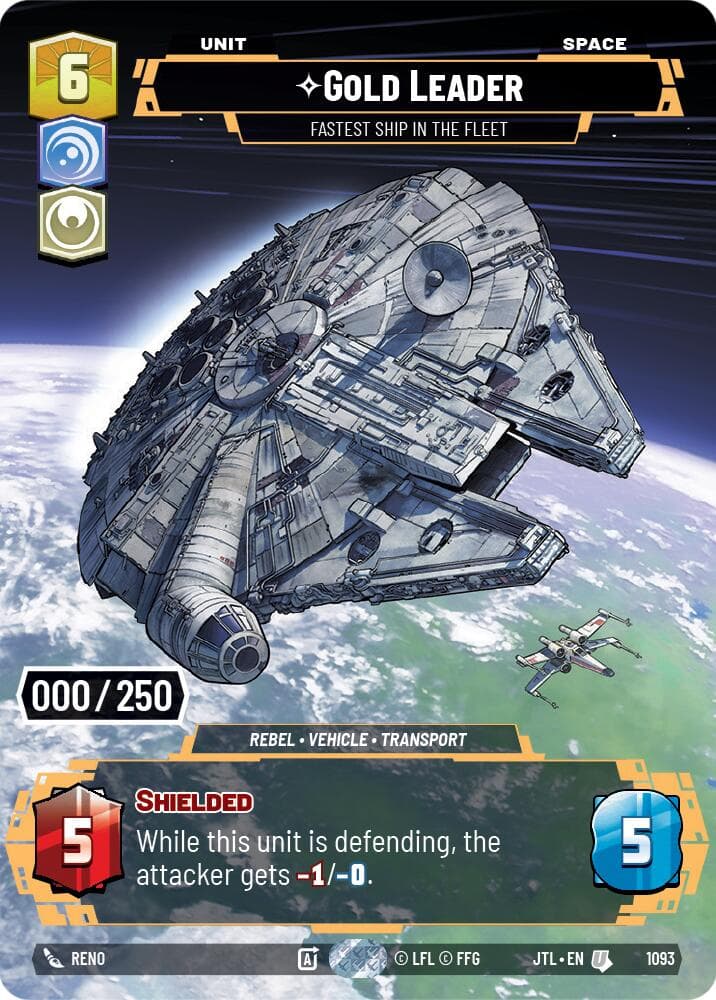 Gold Leader - Fastest Ship in the Fleet (Serialized) — Jump to Lightspeed card