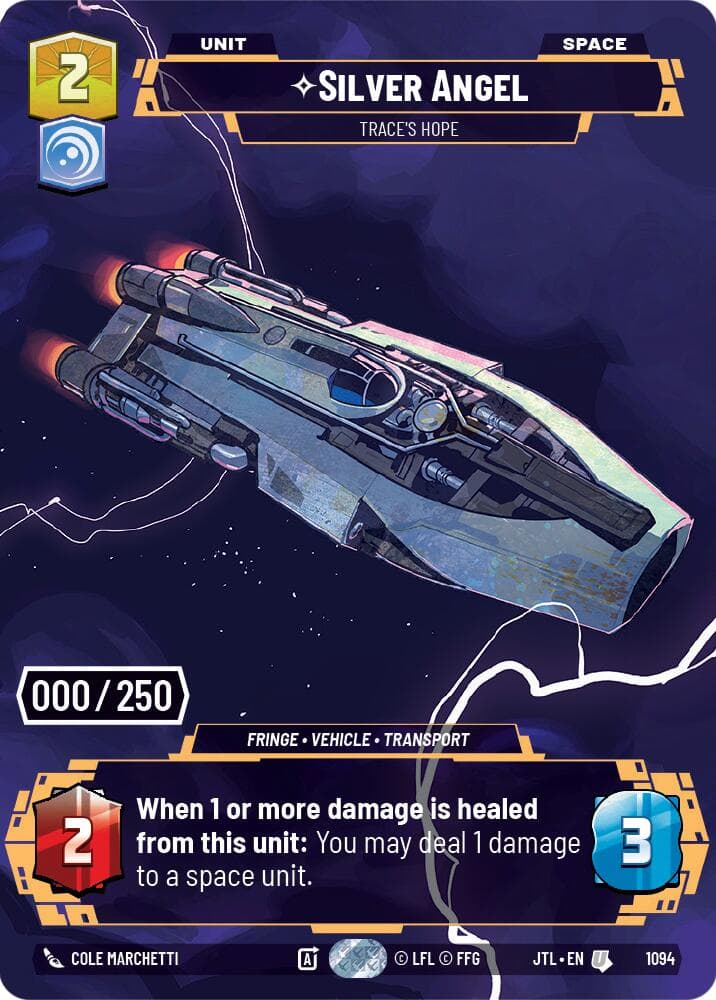 Silver Angel - Trace's Hope (Serialized) — Jump to Lightspeed card