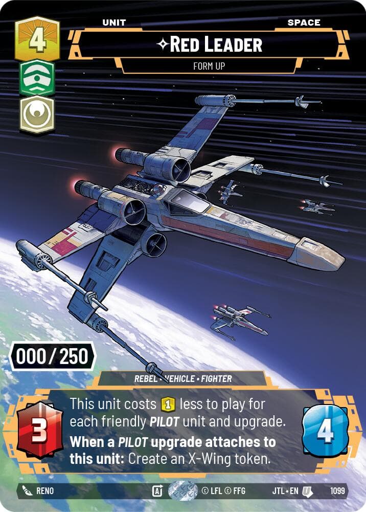 Red Leader - Form Up (Serialized) — Jump to Lightspeed card