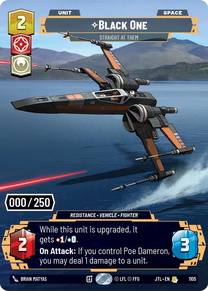 Black One - Straight At Them (Serialized) — Jump to Lightspeed card