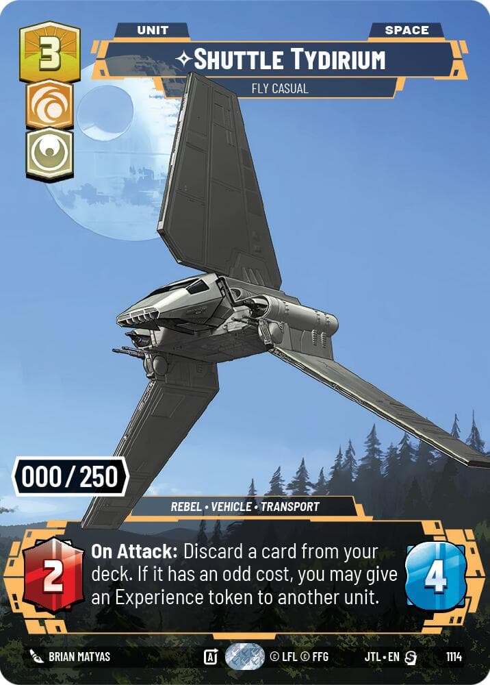 Shuttle Tydirium - Fly Casual (Serialized) — Jump to Lightspeed card