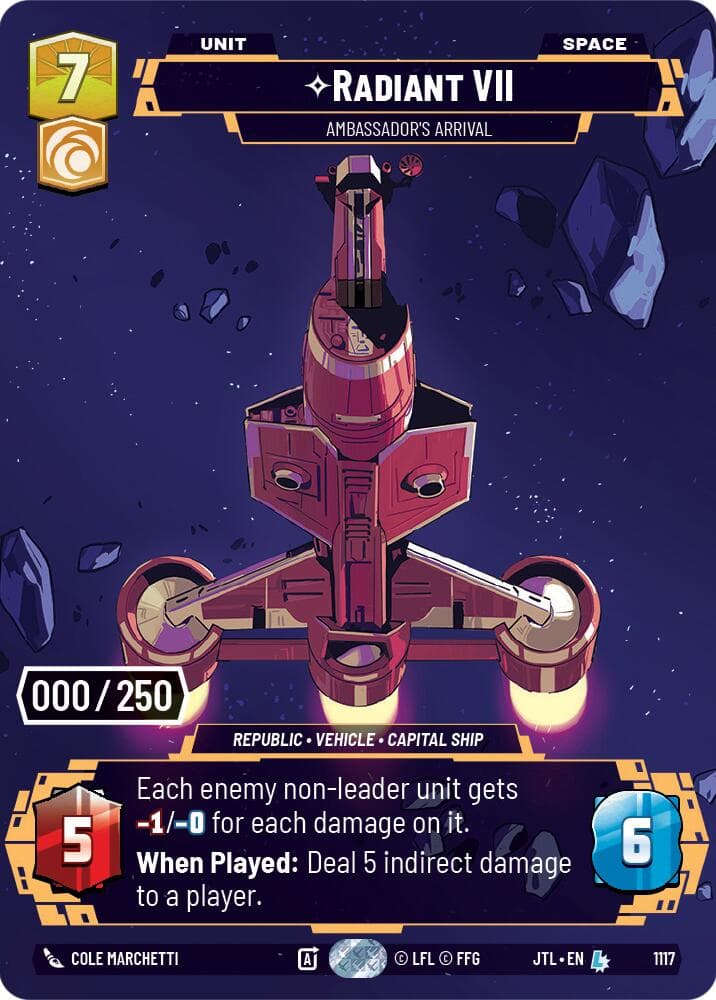 Radiant VII - Ambassadors' Arrival (Serialized) — Jump to Lightspeed card