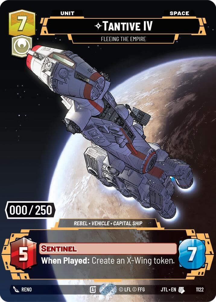 Tantive IV - Fleeing the Empire (Serialized) — Jump to Lightspeed card