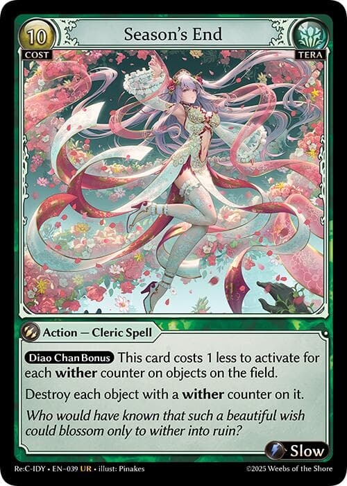 Season's End (CSR) — Diao Chan Re: Collection, Idyll Corsage card