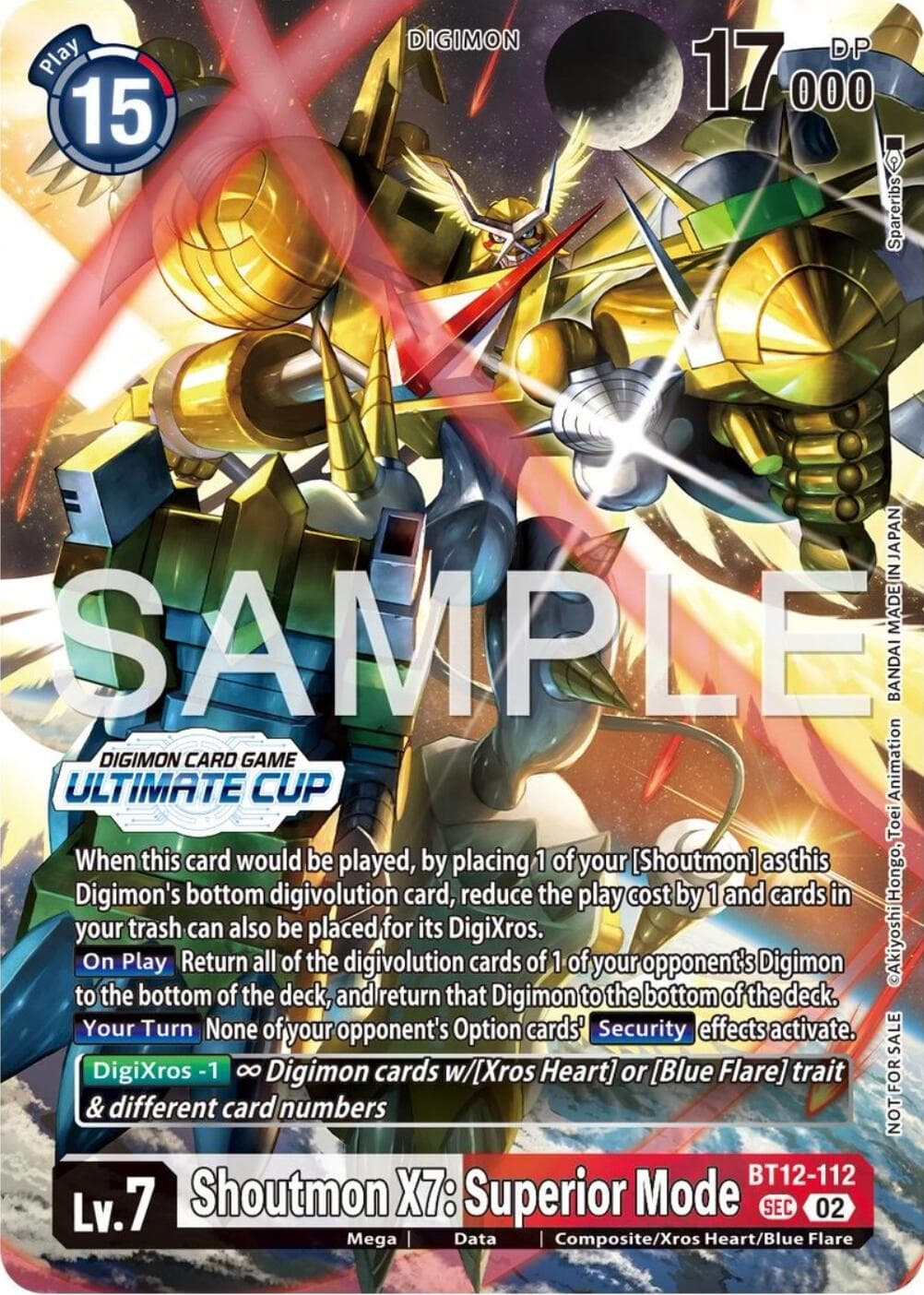 Shoutmon X7: Superior Mode (Ultimate Cup 25-26 Season 1) — Across Time card