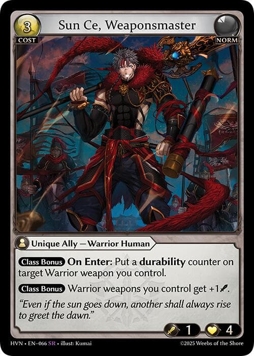 Sun Ce, Weaponsmaster — Abyssal Heaven card