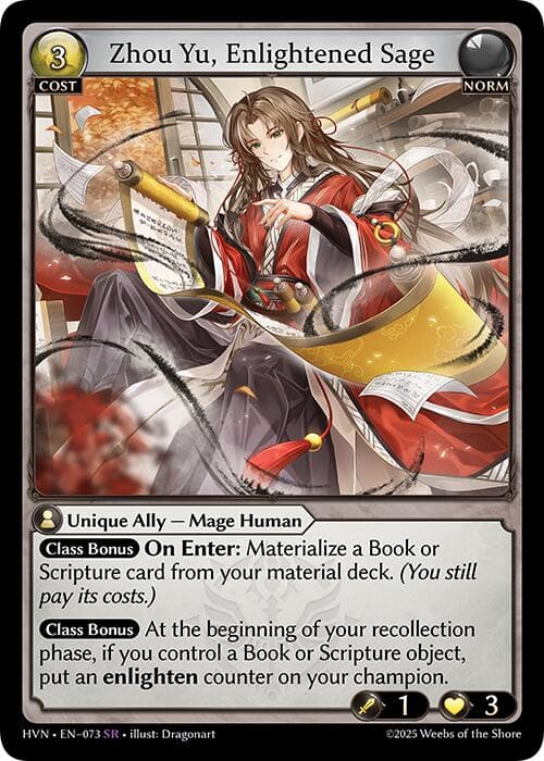 Zhou Yu, Enlightened Sage — Abyssal Heaven card