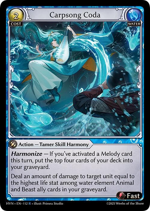 Carpsong Coda — Abyssal Heaven card