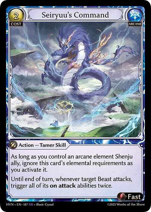 Seiryuu's Command — Abyssal Heaven card