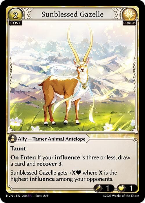 Sunblessed Gazelle — Abyssal Heaven card
