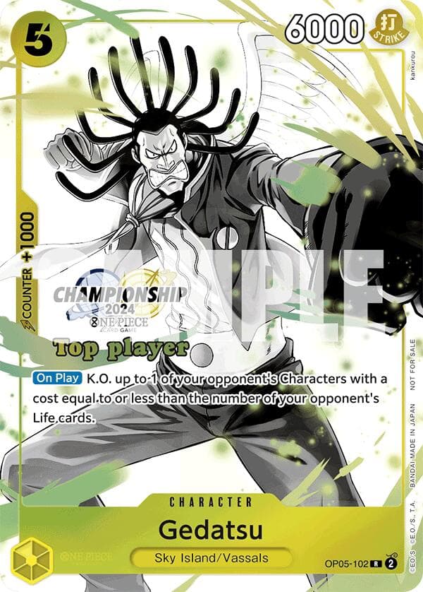 Gedatsu (Championship 2024 Top Player Pack Vol. 2) — One Piece Promotion Cards card
