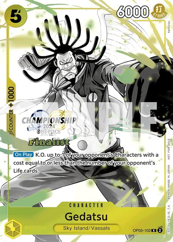 Gedatsu (Championship 2024 Finalist Card Set Vol. 2) — One Piece Promotion Cards card