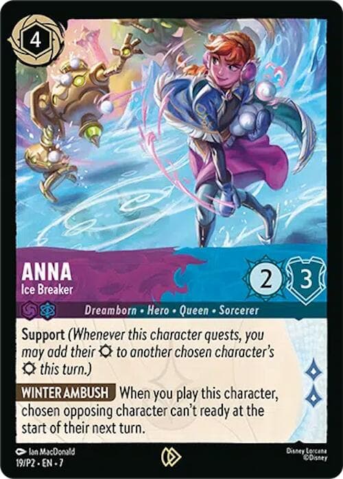 Anna - Ice Breaker — Disney Lorcana Promo Cards card