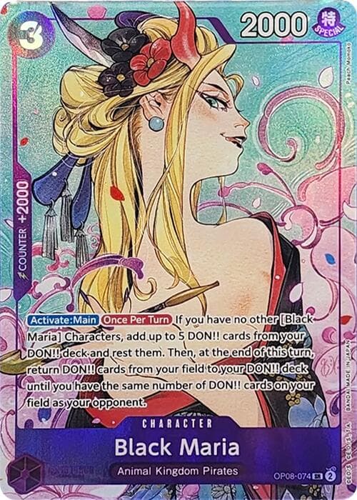 Black Maria (Illustration Box Vol.2) — One Piece Promotion Cards card
