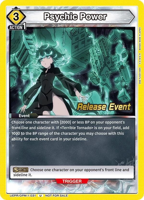 Psychic Power — UE06BT: One Punch Man Release Event Cards card