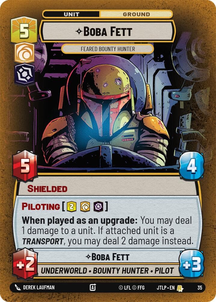 Boba Fett - Feared Bounty Hunter (Foil) — Jump to Lightspeed: Weekly Play Promos card