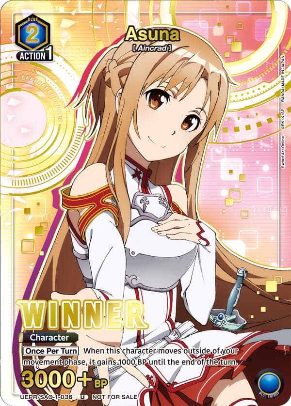 Asuna (Winner) — Union Arena Promotion Cards card