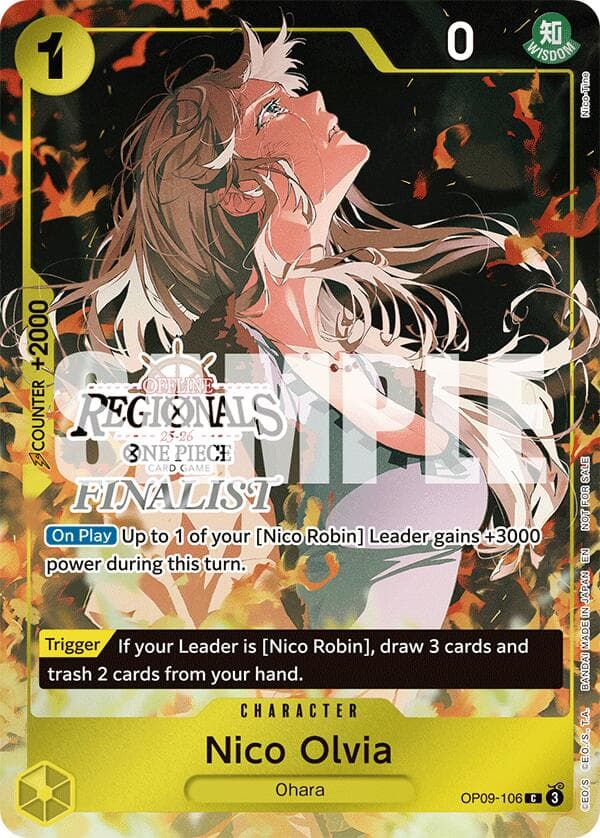 Nico Olvia (Offline Regional Finalist Card Set 2025 Vol.1) — One Piece Promotion Cards card