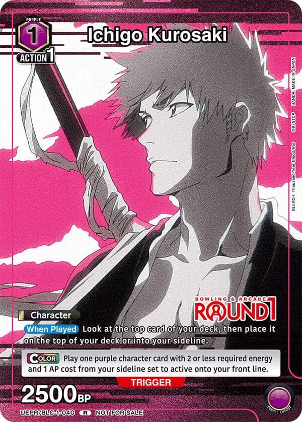 Ichigo Kurosaki (Round1 Bowling & Arcade) — Union Arena Promotion Cards card