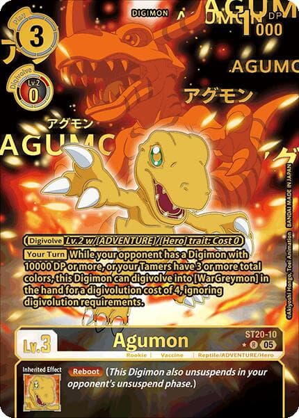 Agumon (Rare Pull) — Starter Deck 20: Protector of Light card