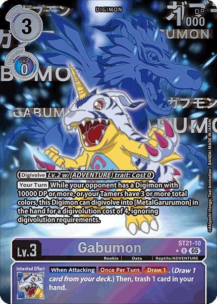 Gabumon (Rare Pull) — Starter Deck 21: Hero of Hope card