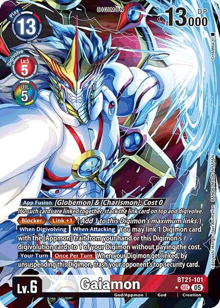 Gaiamon (Alternate Art) — World Convergence card