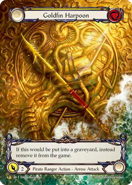 Goldfin Harpoon (Treasure) — High Seas card